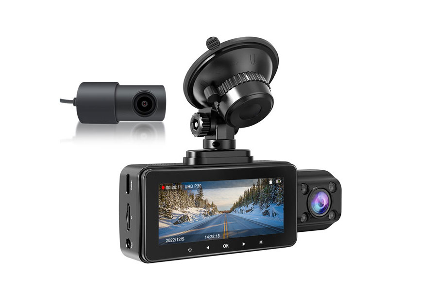 Lanmodo D1Dash Camera 4K de 3 Canales
